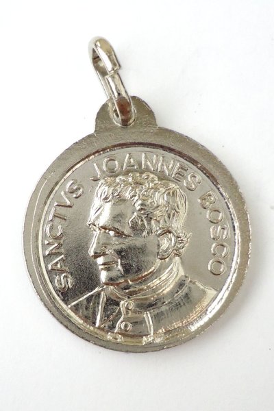 画像3: 両面メダイ 扶助者聖母&ドン・ボスコ 銀色 (3)