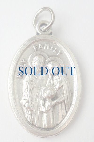 画像3: 両面メダイ　聖霊(ハト)+聖家族　銀色　※在庫僅少 NB (3)