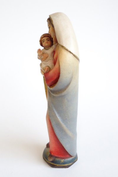 画像4: 木彫り　聖母子像　カラー 約11cm (4)