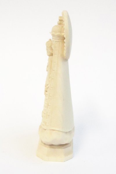 画像4: 木彫り　マリアゼル像　白木 約8cm　 (4)