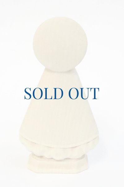 画像3: 木彫り　マリアゼル像　白木 約8cm　 (3)