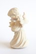画像4: 小さな木彫り天使像　ツリーをもつ天使　白木 4.5cm (4)