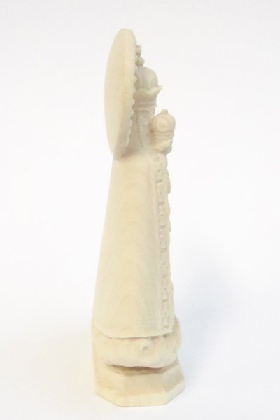 画像2: 木彫り　マリアゼル像　白木 約8cm　 (2)