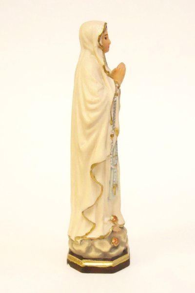 画像2: 木彫り　ルルドのマリア像　カラー 約8cm　※店頭在庫のみ (2)