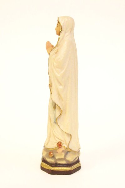 画像4: 木彫り　ルルドのマリア像　カラー 約8cm　※店頭在庫のみ (4)