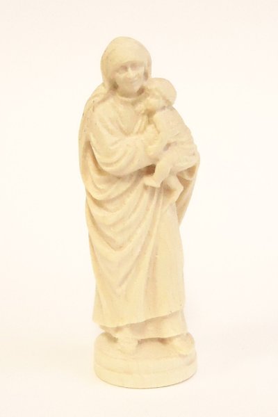 画像1: 木彫り　マザー・テレサ像　7cm　白木　NB (1)