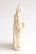 画像2: 木彫り　聖アンナと幼いマリア像　白木 7cm (2)