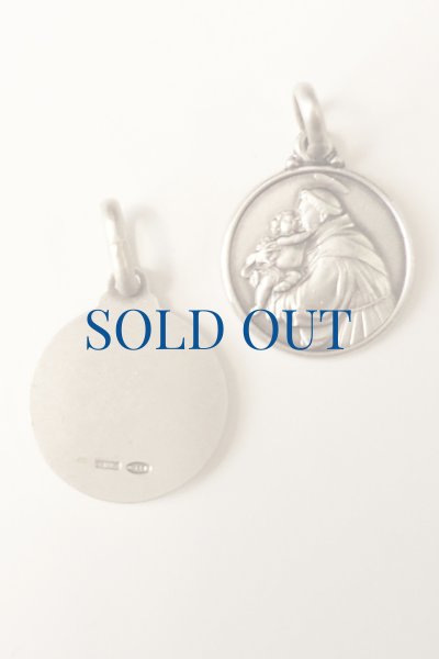 画像1: メダイ シルバー925　聖アントニオ　14mm【返品不可商品】 (1)