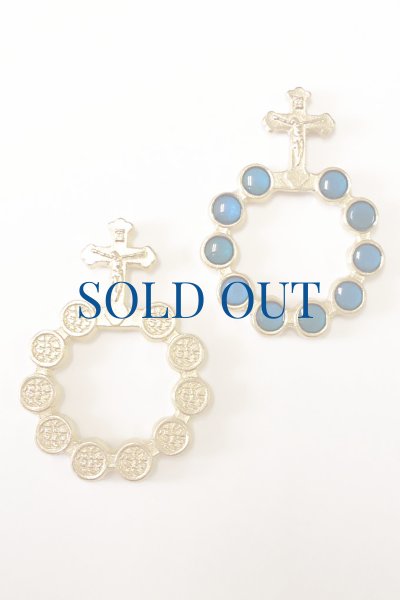 画像2: ★20％OFF★指ロザリオ　金+青　NB　※在庫僅少 (2)