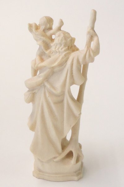 画像7: 木彫り　クリストファー　白木　※店頭在庫1点のみ (7)