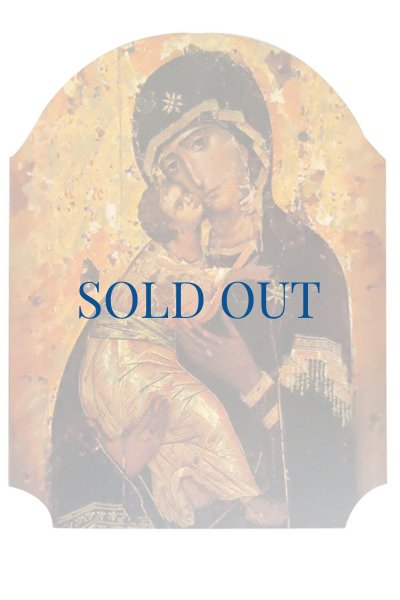 画像1: 壁掛板絵 大判　イコン 聖母子 1224_I0　※店頭在庫1点のみ (1)