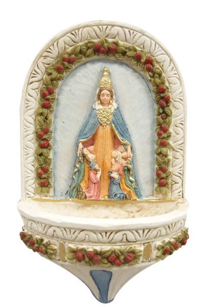 画像2: 壁掛聖水入れ　モンテベリコの聖母　※現品限り (2)