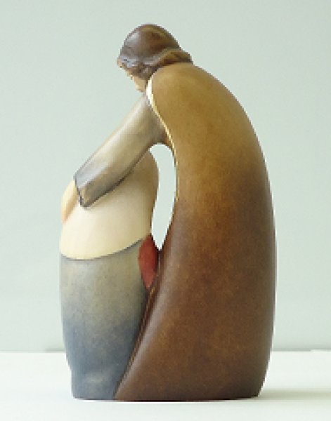 画像4: 木彫り　クリスマス聖家族　カラー 7.5cm　 (4)