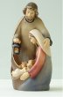 画像2: 木彫り　クリスマス聖家族　カラー 7.5cm　 (2)