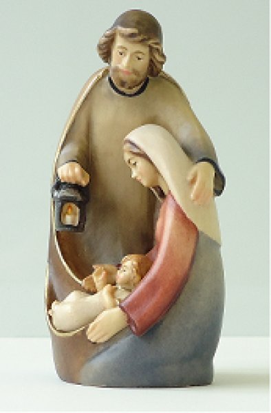 画像2: 木彫り　クリスマス聖家族　カラー 7.5cm　 (2)