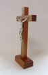 画像2: 卓上十字架  木製　H18.5cm (2)