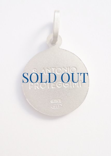 画像3: メダイ シルバー925　パドアの聖アントニオ　14mm【返品不可商品】 (3)