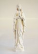 画像1: プラストマーブル製　ルルドの聖母像　約16cm 白 (1)