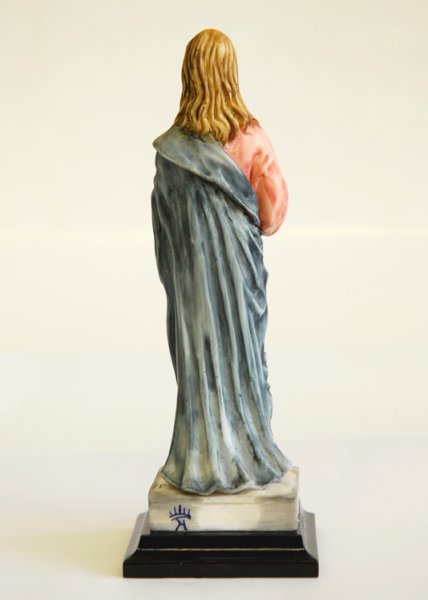 画像4: ★20％OFF★ プラストマーブル製　聖書を持つイエス像　約17cm カラー (4)