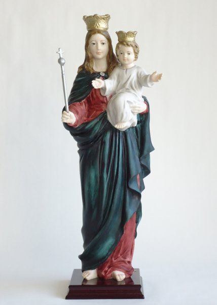画像1: プラストマーブル製　扶助者聖母像　41cm カラー　 (1)