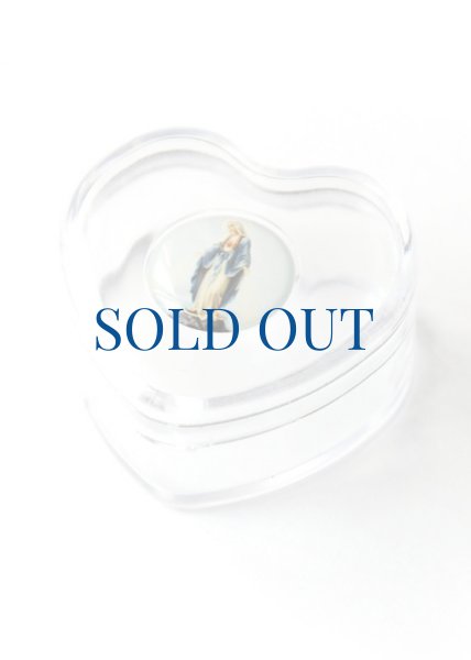 画像1: 小物入れ　無原罪のマリア　ハート　クリア　NB　※在庫僅少 (1)