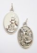 画像2: 両面メダイ　守護の天使(白)&ミカエル(銀) 22mm (2)