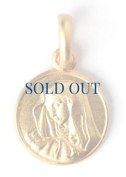 画像2: メダイ 18金　悲しみの聖母　10mm【返品不可商品】　※店頭在庫１点のみ (2)