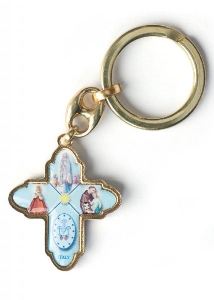 画像2: キーホルダー　信徒の十字架　カラー (2)