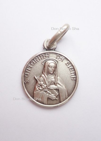 画像5: メダイ シルバー925 シエナの聖カタリナ 12mm【返品不可商品】 (5)