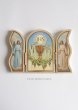 画像3: ★20％OFF★卓上置物 3面板絵　聖体とカリス・ハト・麦ブドウ (3)