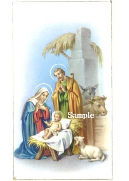 画像1: イタリア製　ご絵　クリスマス　聖家族　Alba51 (1)