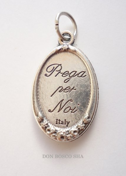 画像2: メダイ 無原罪の聖母 カラー+銀 22mm (2)