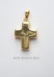画像5: ミニ十字架　フィレンツェモザイクペンダントトップ　金メッキ（※色はアソート入荷のため指定できません） (5)