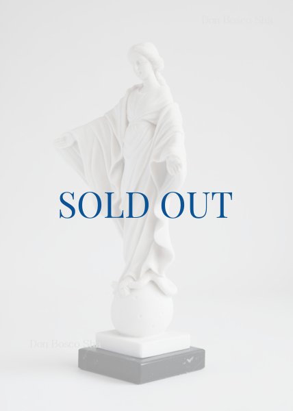 画像5: プラストマーブル製　ほほえみのマリア像　24cm  白 (5)