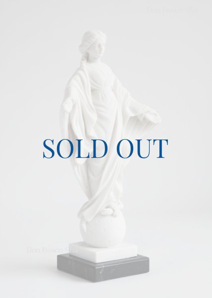 画像3: プラストマーブル製　ほほえみのマリア像　24cm  白 (3)