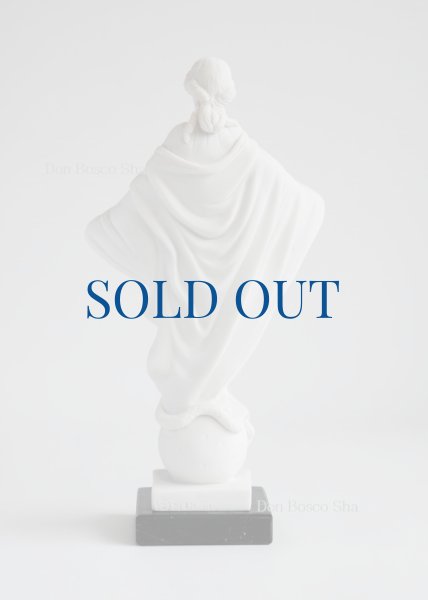 画像4: プラストマーブル製　ほほえみのマリア像　24cm  白 (4)