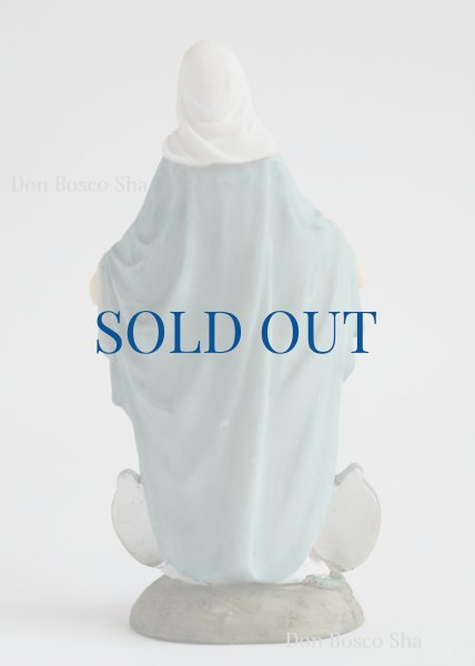 画像4: 樹脂製　無原罪の聖母像　約13cm カラー (4)