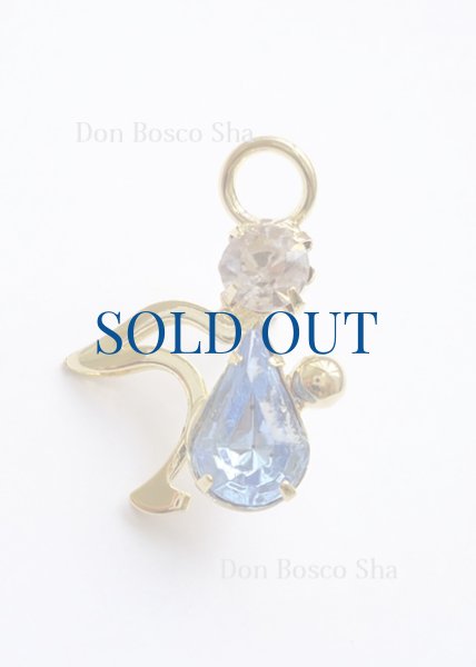 画像2: ピンバッジ　天使　水色　NB (2)