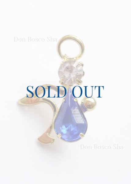 画像2: ピンバッジ　天使　青　NB　 (2)