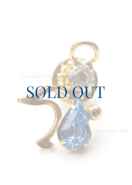 画像1: ピンバッジ　天使　水色　NB (1)