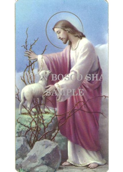 画像1: イタリア製　ご絵　善き牧者キリスト　400-101 (1)