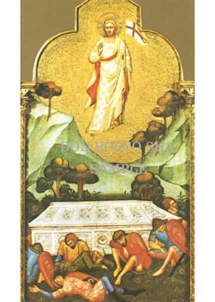 画像1: イタリア製　ご絵　イコン復活のキリスト S.ICONA36(※5枚セット) (1)