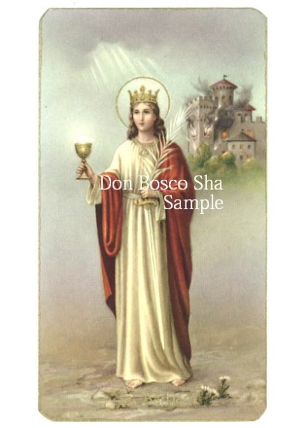 画像1: イタリア製　ご絵　聖バルバラ　400-175 (1)
