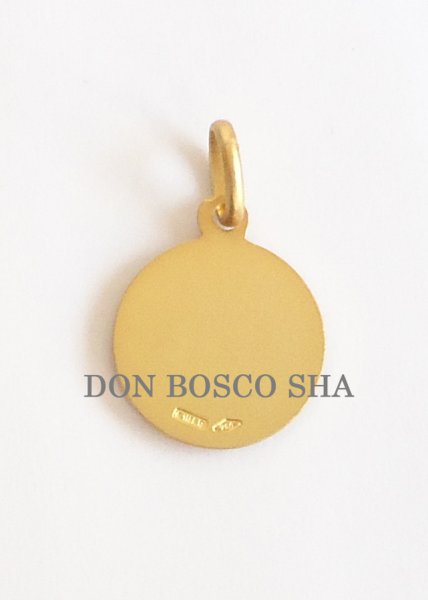 画像2: メダイ 18金　無原罪の聖母　マット 12mm【返品不可商品】※店頭在庫残り一点 (2)