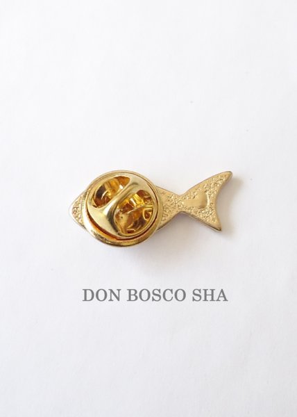 画像2: ピンバッジ　魚　金色 (2)