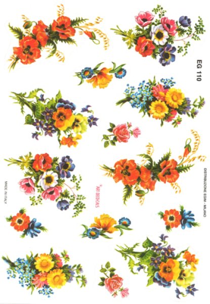 画像2: イタリア製シール 花 EG110 (2)