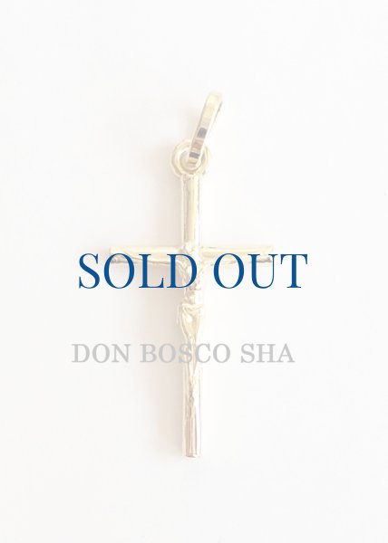 画像1: ミニ十字架　18金　H24mm【返品不可商品】※在庫僅少 (1)