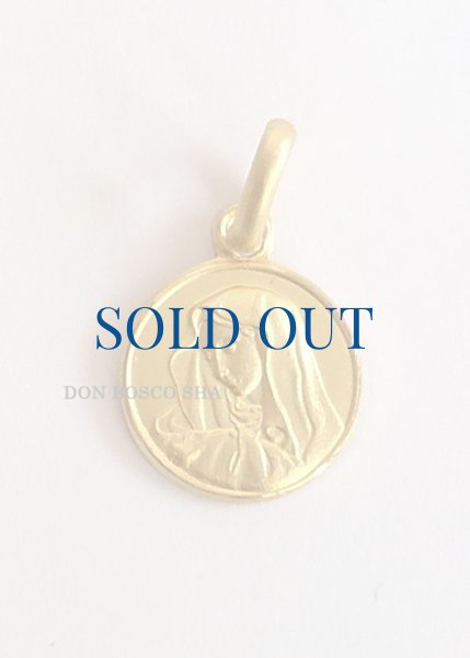 画像1: メダイ 18金　悲しみの聖母　10mm【返品不可商品】　※店頭在庫１点のみ (1)