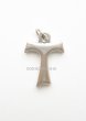 画像1: ミニ十字架　タウの十字架　銀色 (1)