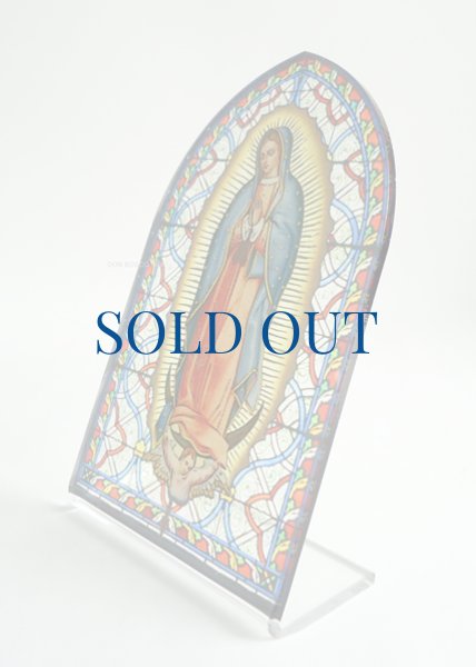 画像2: 卓上置物 ステンドグラス風　グアダルペのマリア (2)
